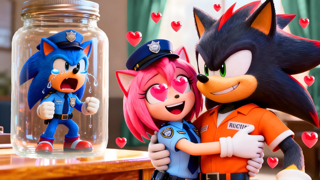 AMY Betrayed POLICE SONIC?💔 She Falls IN LOVE with SHADOW PRISONER! | Sonic The Hedgehog 3 Animation