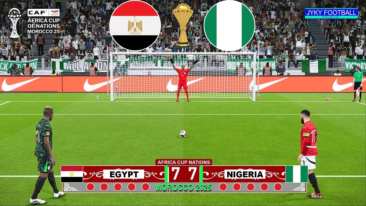 EGYPT vs NIGERIA 3 rd place - Penalty Shootout Africa Cup of Nations 2025 - eFootball PES 21