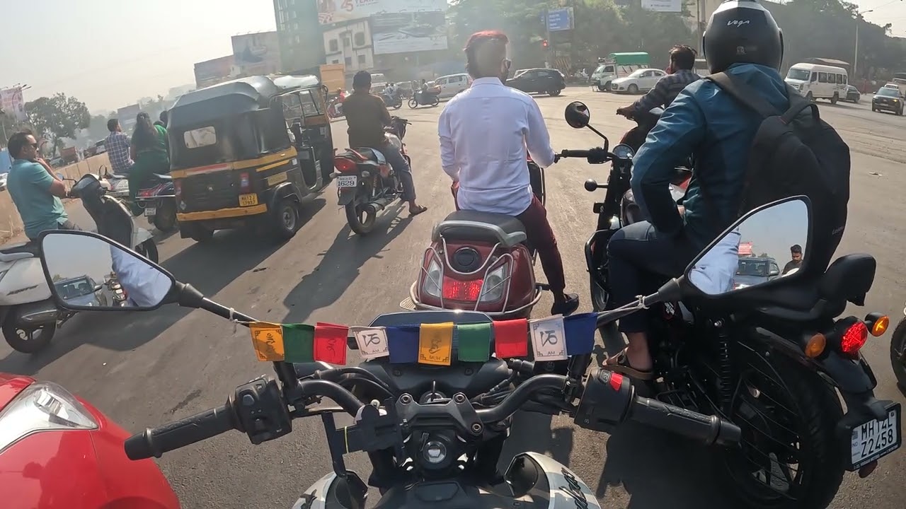 Bike riding from viman nagar to karadi Baypass