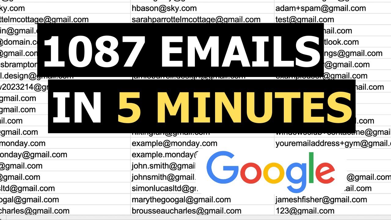 Массовый сбор email-адресов от Google | НЕ ПРОПУСТИТЕ