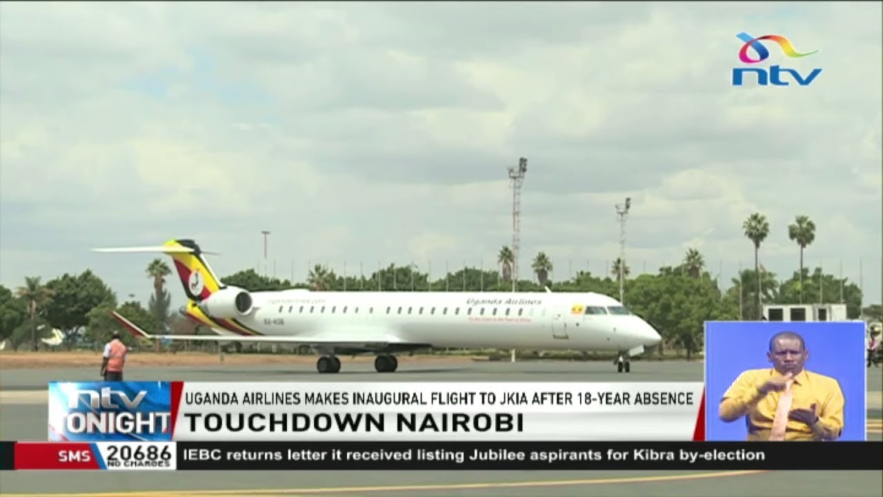 Uganda Airlines make inaugural flight to JKIA after 18-year absence