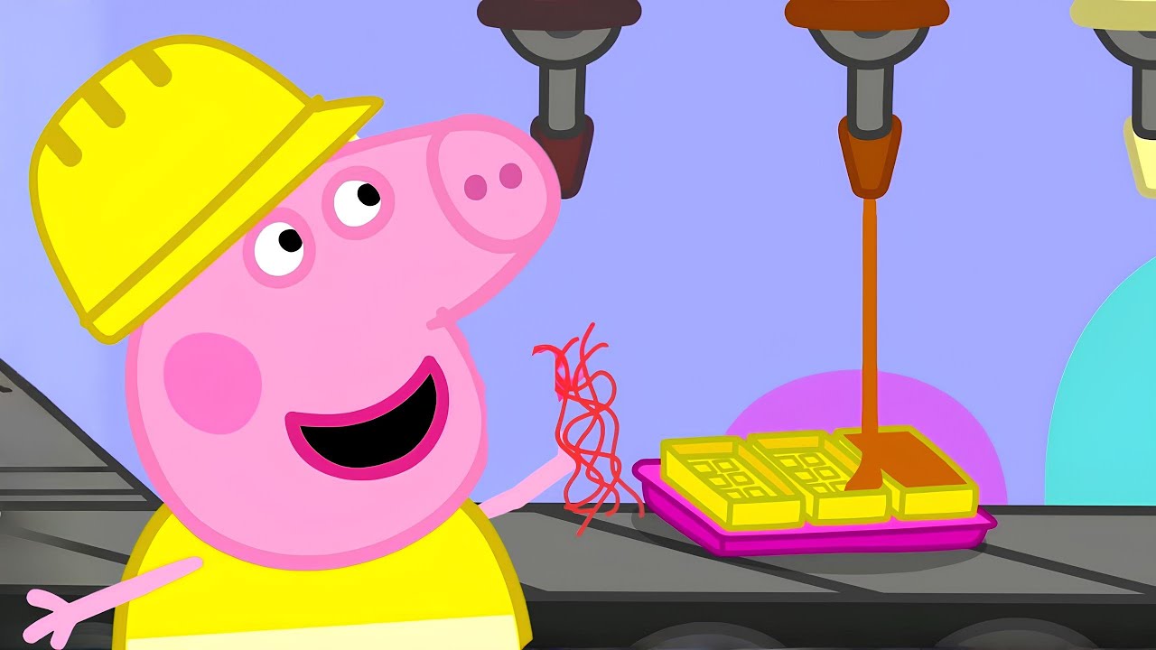 Peppa Wutz Geschichten 🏭 Peppa in der Schokoladenfabrik 🍬 Lustige Cartoons für Kinder