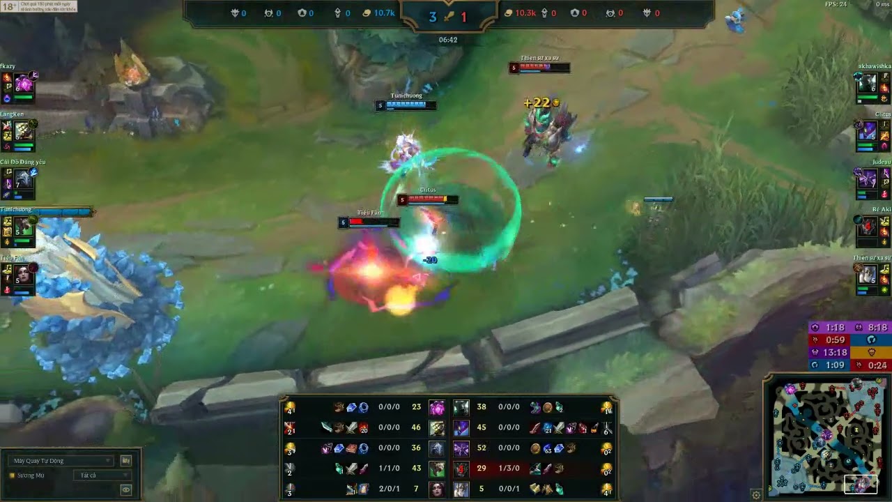 Khazik gánh team khi bot feed liên tục
