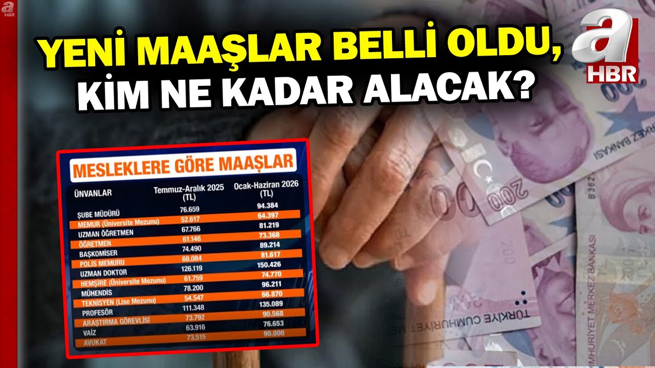 2026'da Memur Ve Emeklisi Ne Maaş Alacak? | A Haber