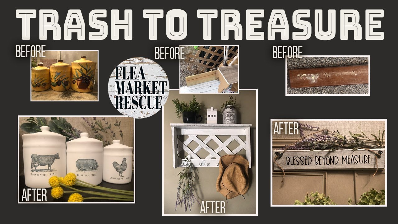TRASH TO TREASURE DIY FARMHOUSE HOME DECOR PROJECTS 2021