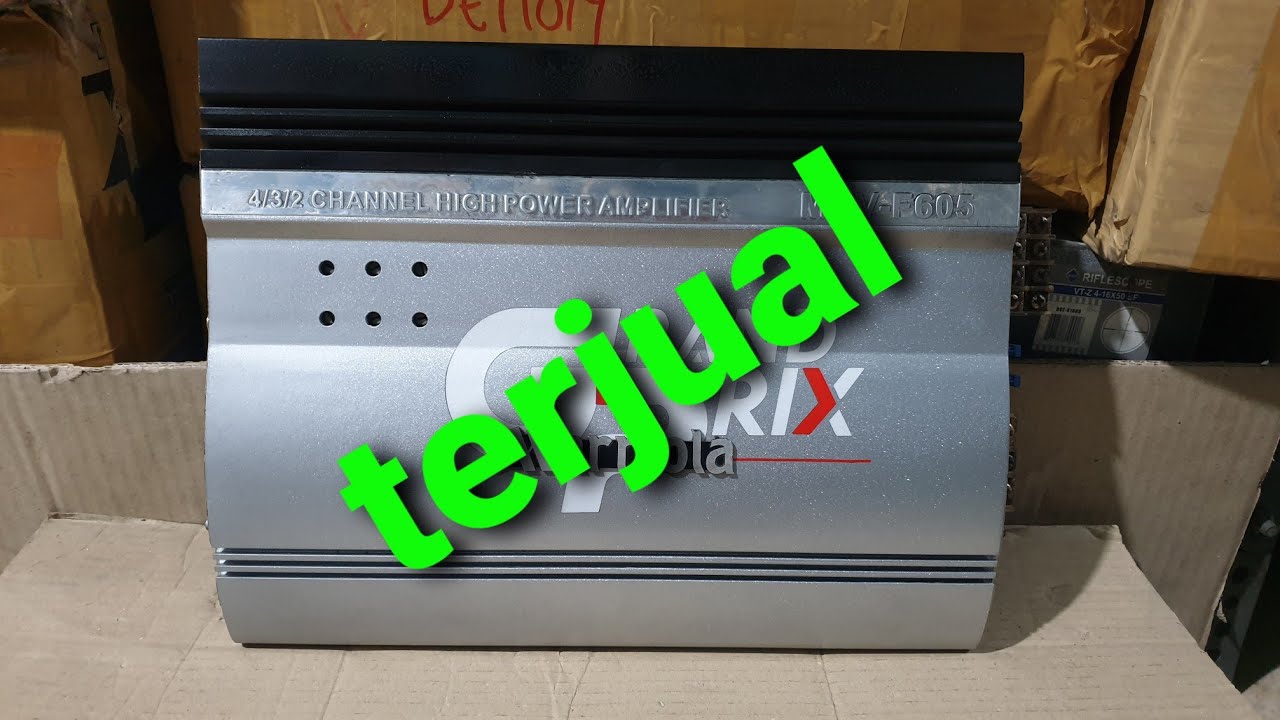 tes power amplifier mobil 4channel marriola MRV- F605