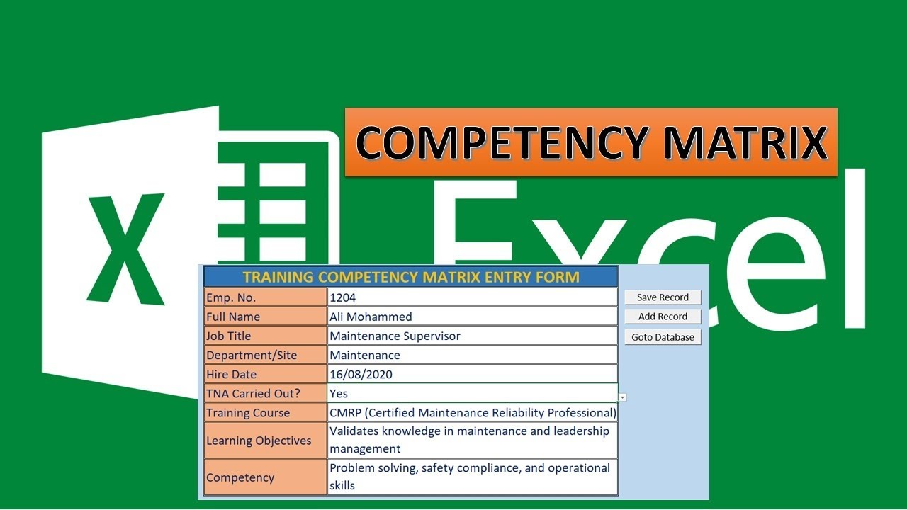 How to Create Employee Competency Inventory Matrix Part 1
