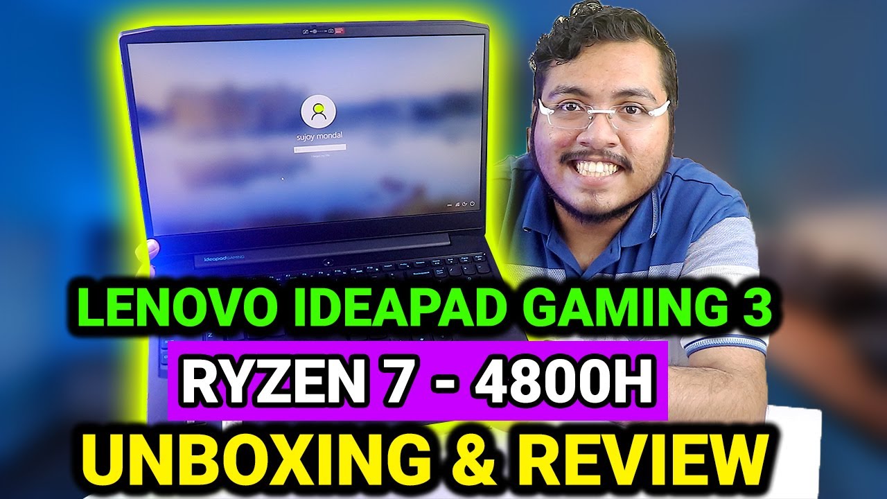 ⚡LENOVO IDEAPAD GAMING 3 - RYZEN 7 4800H | GTX 1650Ti Unboxing & Review | Display, Sound,Gaming Test
