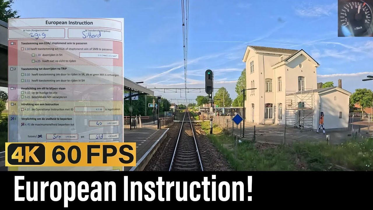 Train Cab Ride NL / European Instruction / Amsterdam - Utrecht - Maastricht / VIRM IC / May 2024