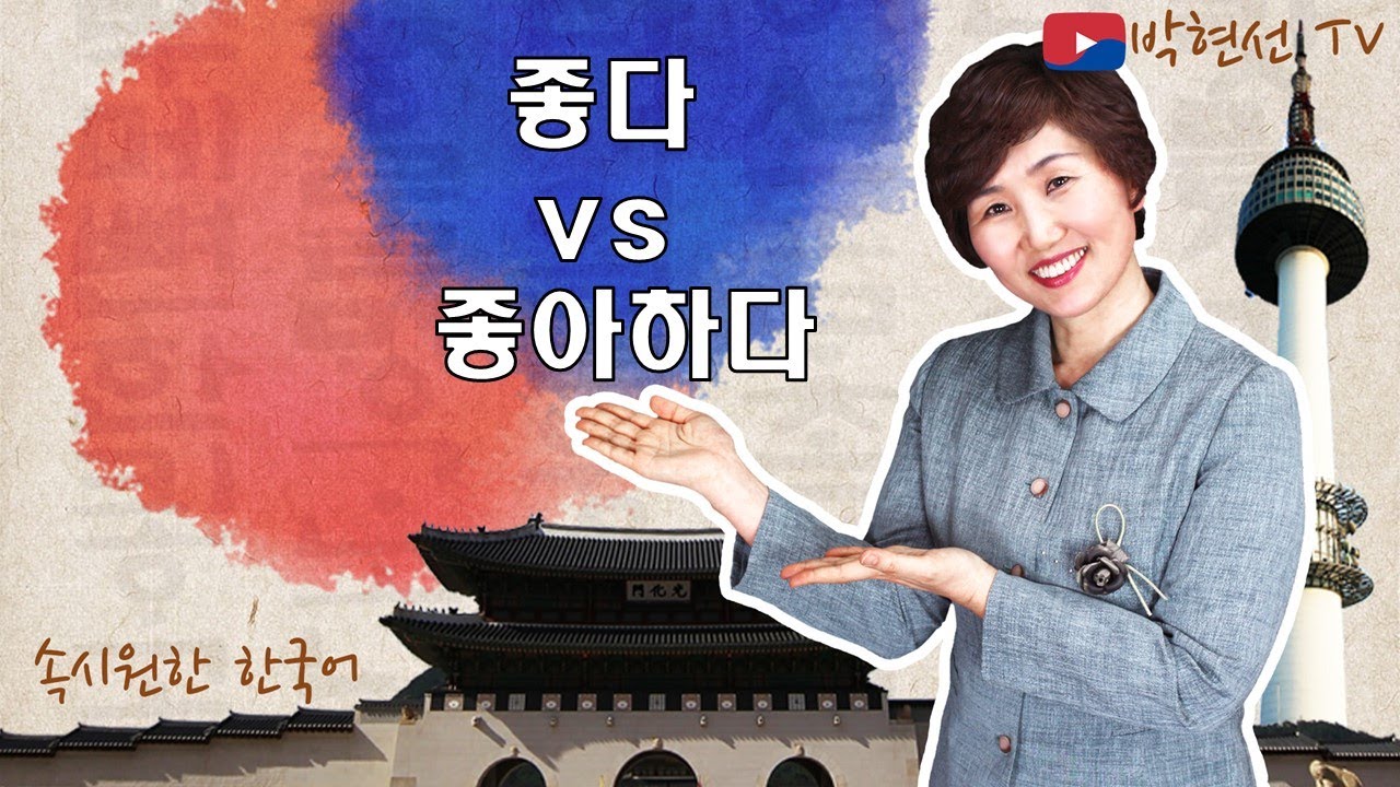 속시원한 한국어, 좋다 vs 좋아하다 - PANYA님의 요청