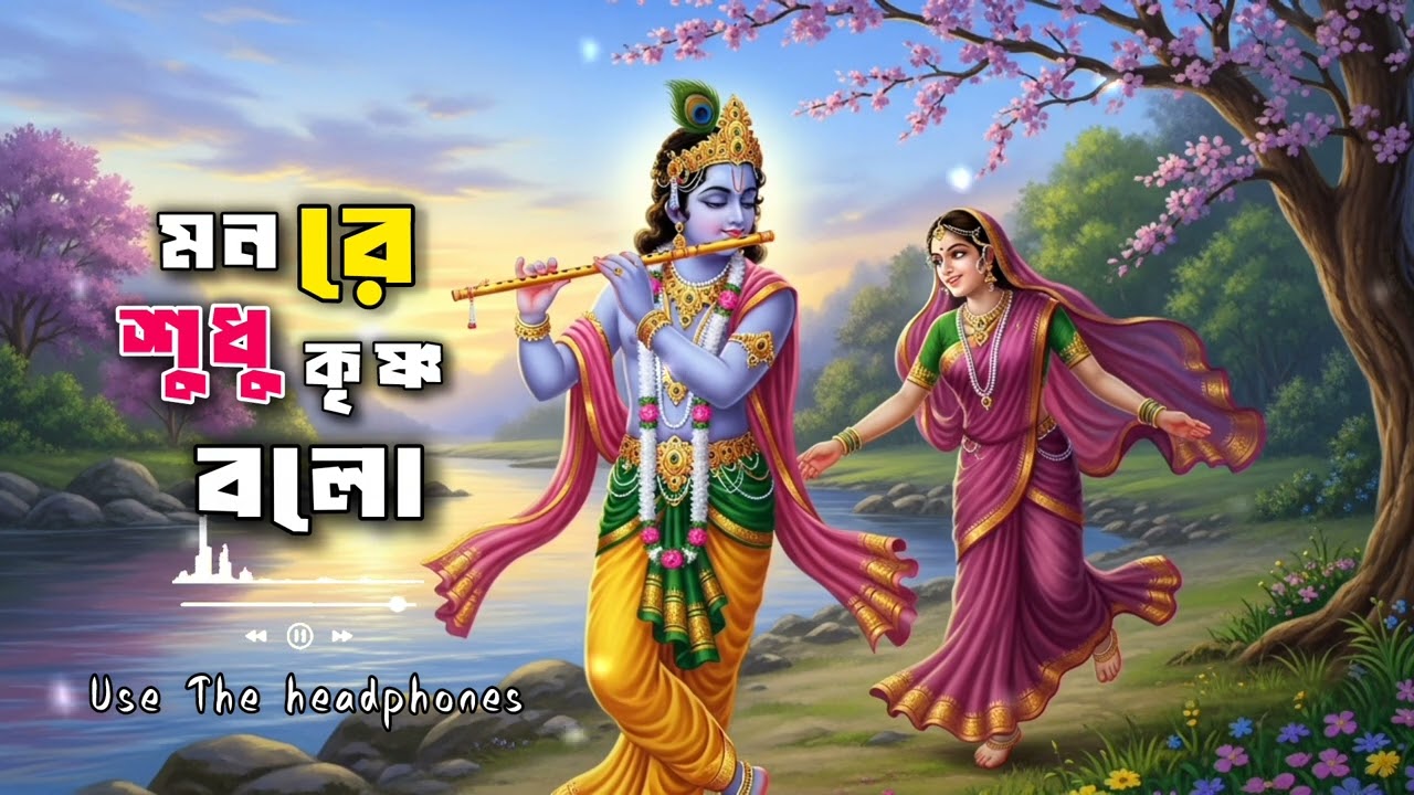 মন রে শুধু কৃষ্ণ বলো | 🎶✨️kirton lyrics song | Radhakrishnan song 2026 