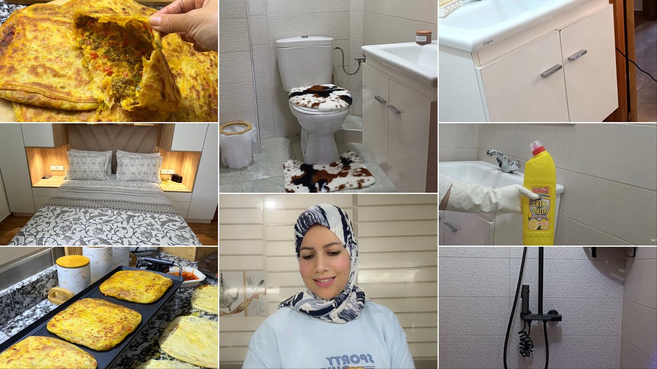 أخيرا جبت لي تعاوني فالكوزينة😍روتين   التنظيف✅المنظفات لي كيسهل عليا التنظيف💥المسمن معمر وشوربة 😋