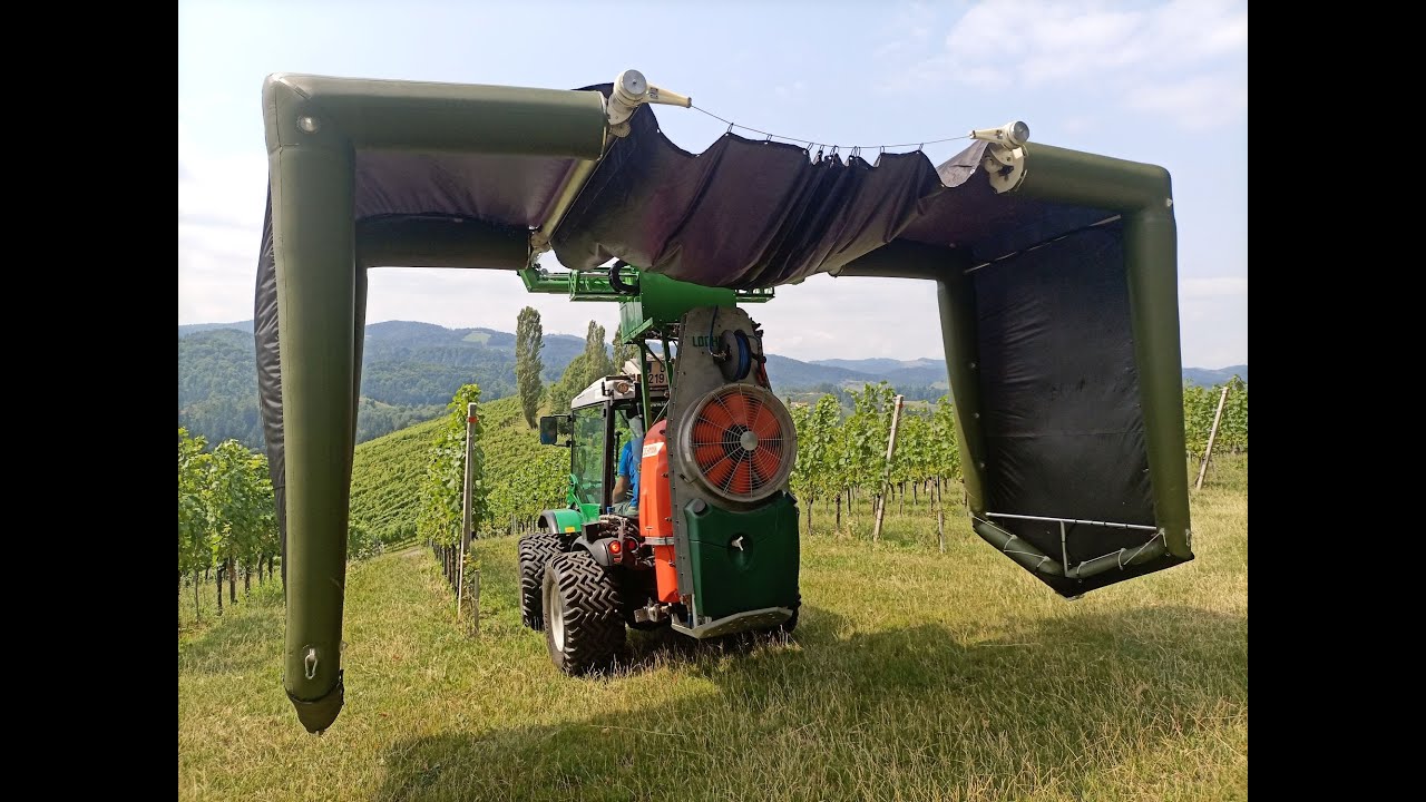 REBENSCHIRM - die innovative Überzeilentechnik mit Abdrift- & Recyclingfunktion