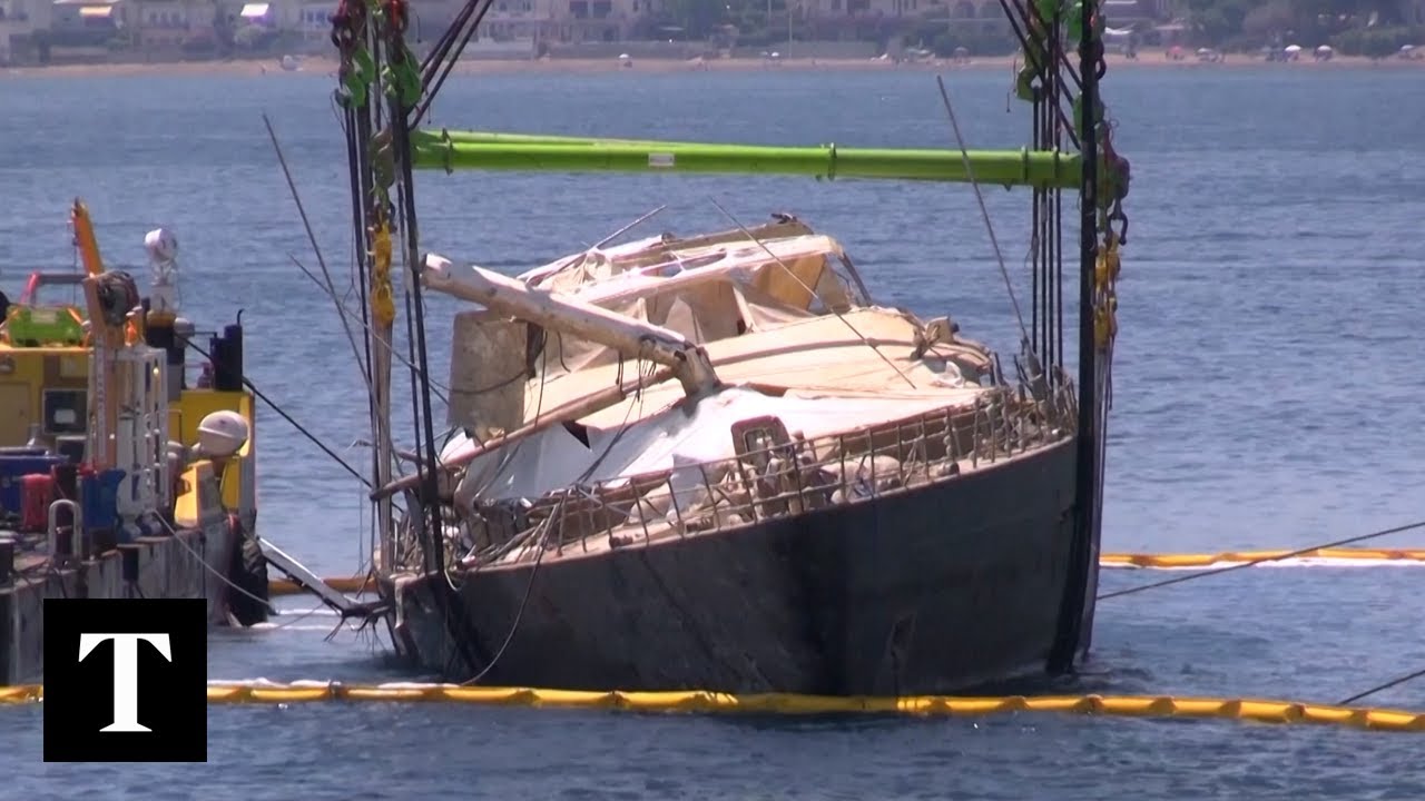 Mike Lynch's Bayesian Superyacht Lifted From Seabed Near Sicily