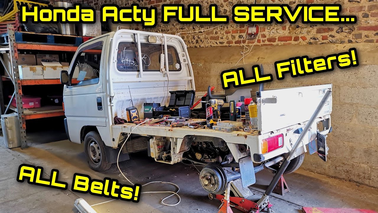Honda Acty FULL SERVICE! Air + Oil + Fuel + Cabin Filter, Plugs, Leads, Timing Belt, Water pump...