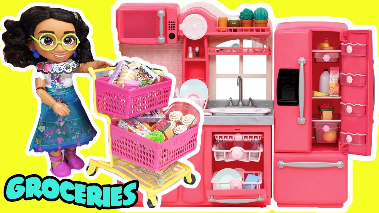 Disney Encanto Mirabel Doll Grocery Shopping + Breakfast Routine
