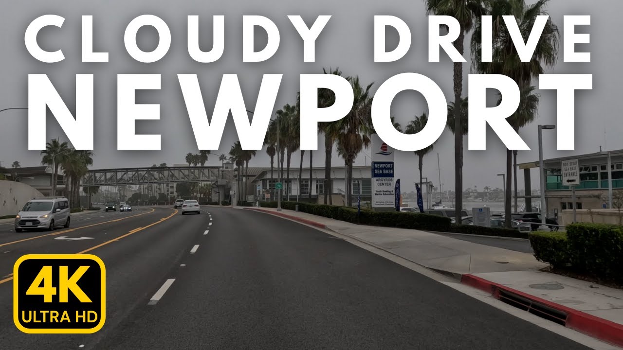 CALIFORNIAN 4K -  CLOUDY DRIVE MARINERS MILE TO LAGUNA BEACH - Driving ORANGE COUNTY VIBES + MUSIC!
