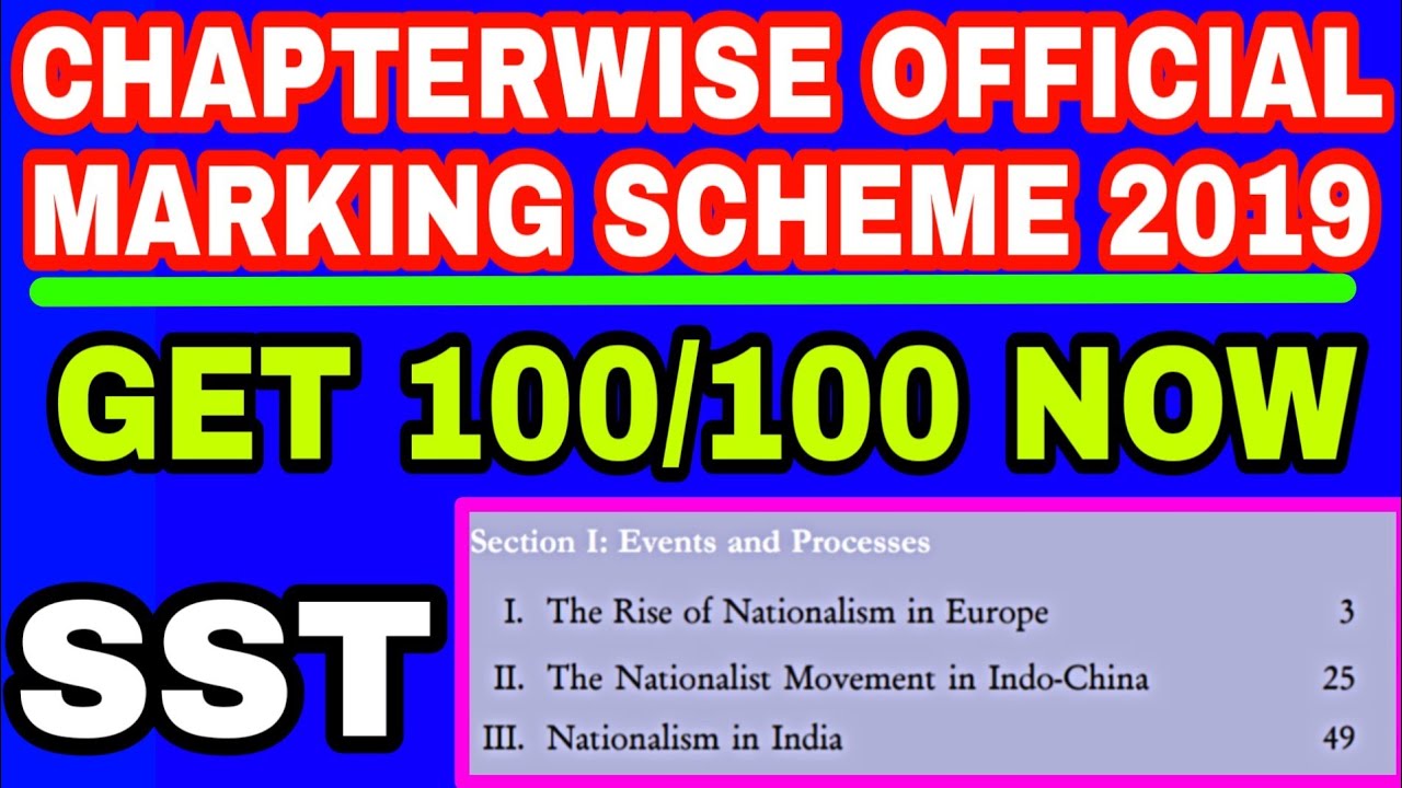 GET 100/100 ! OFFICAL CHAPTERWISE WEIGHTAGE 2019 CBSE CLASS 10 - SOCIAL SCIENCE MARKS DISTRIBUTION