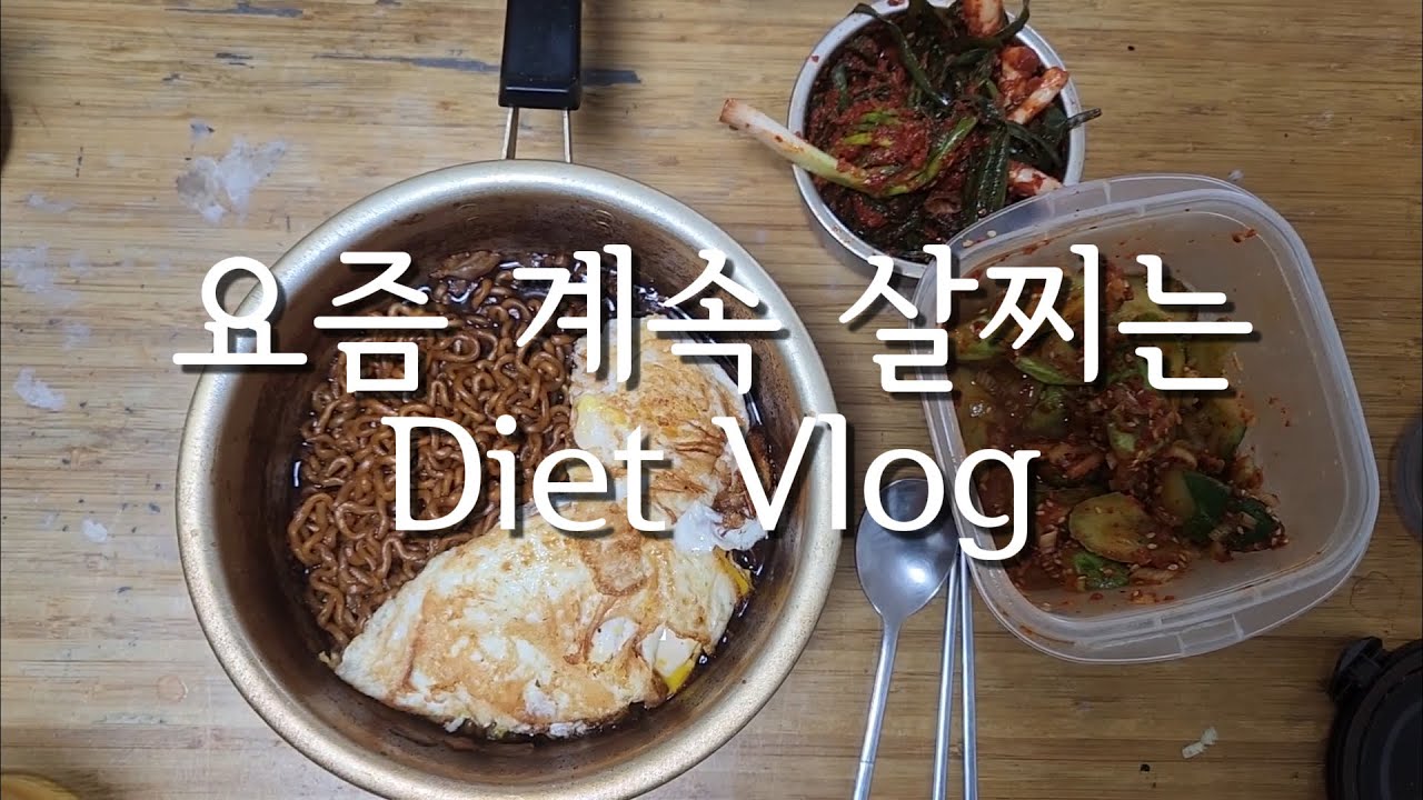 고도비만 다이어트 브이로그 | 겨울은 살찌는 계절 | 짜슐랭 두봉지 때려먹기