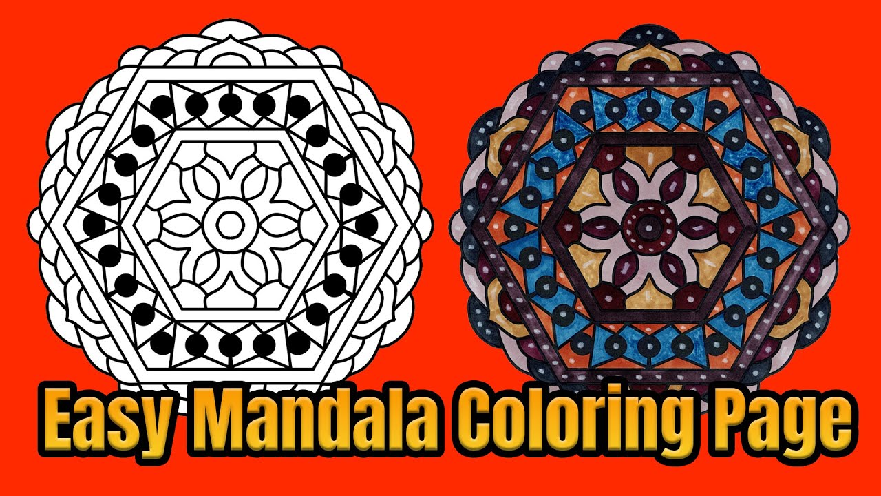 Mandala Coloring Page Colored With Relaxing Music Colored By Osman Mandalas World | Video 133