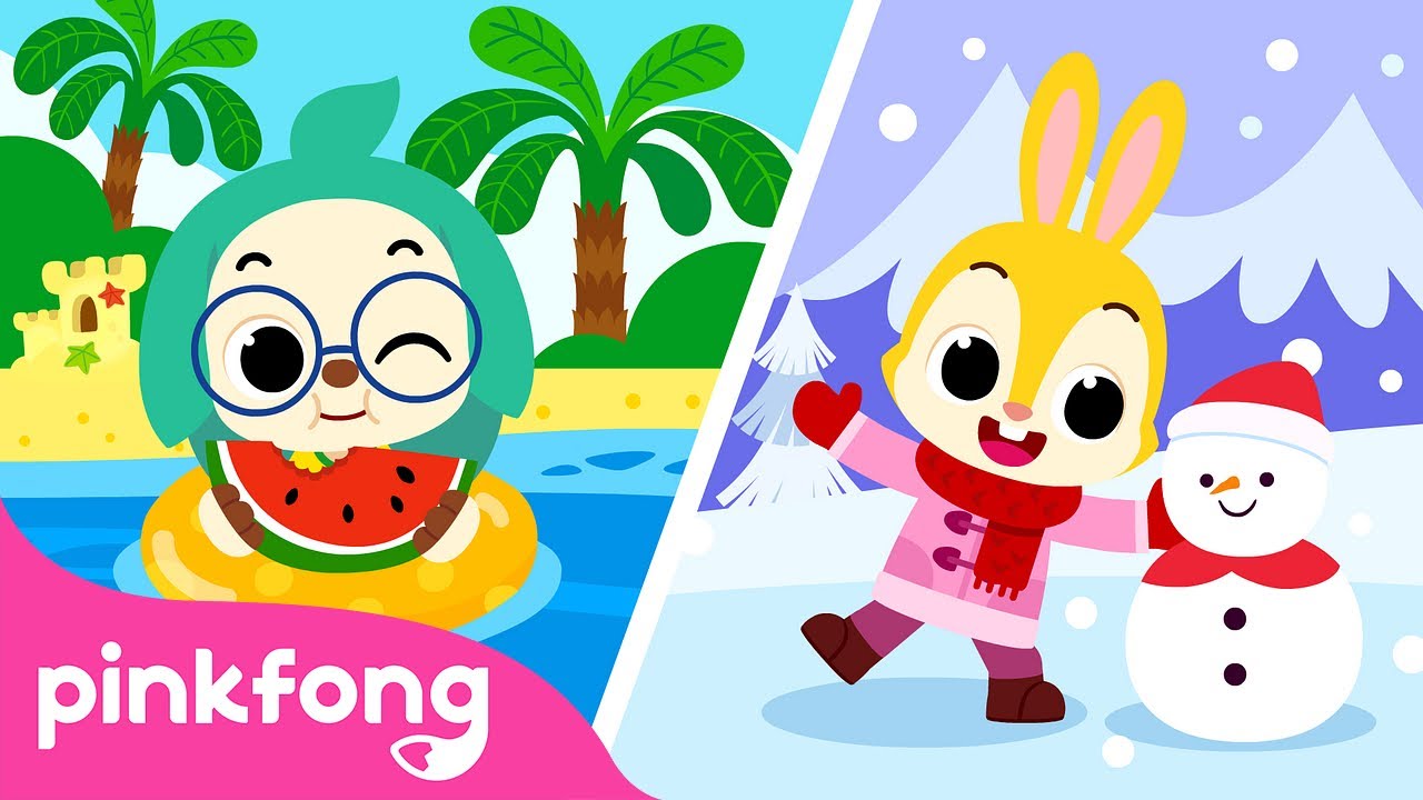 Let's Learn About the Four Seasons | Song for Preschool Kids | Pinkfong Kids