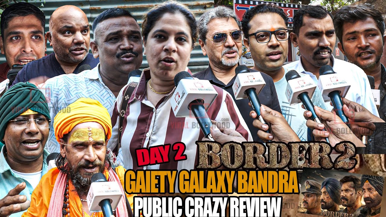 Border 2 | Day 2 | Public Review | Gaiety Galaxy, Bandra | Sunny Deol, Varun Dhawan & Ahan Shetty