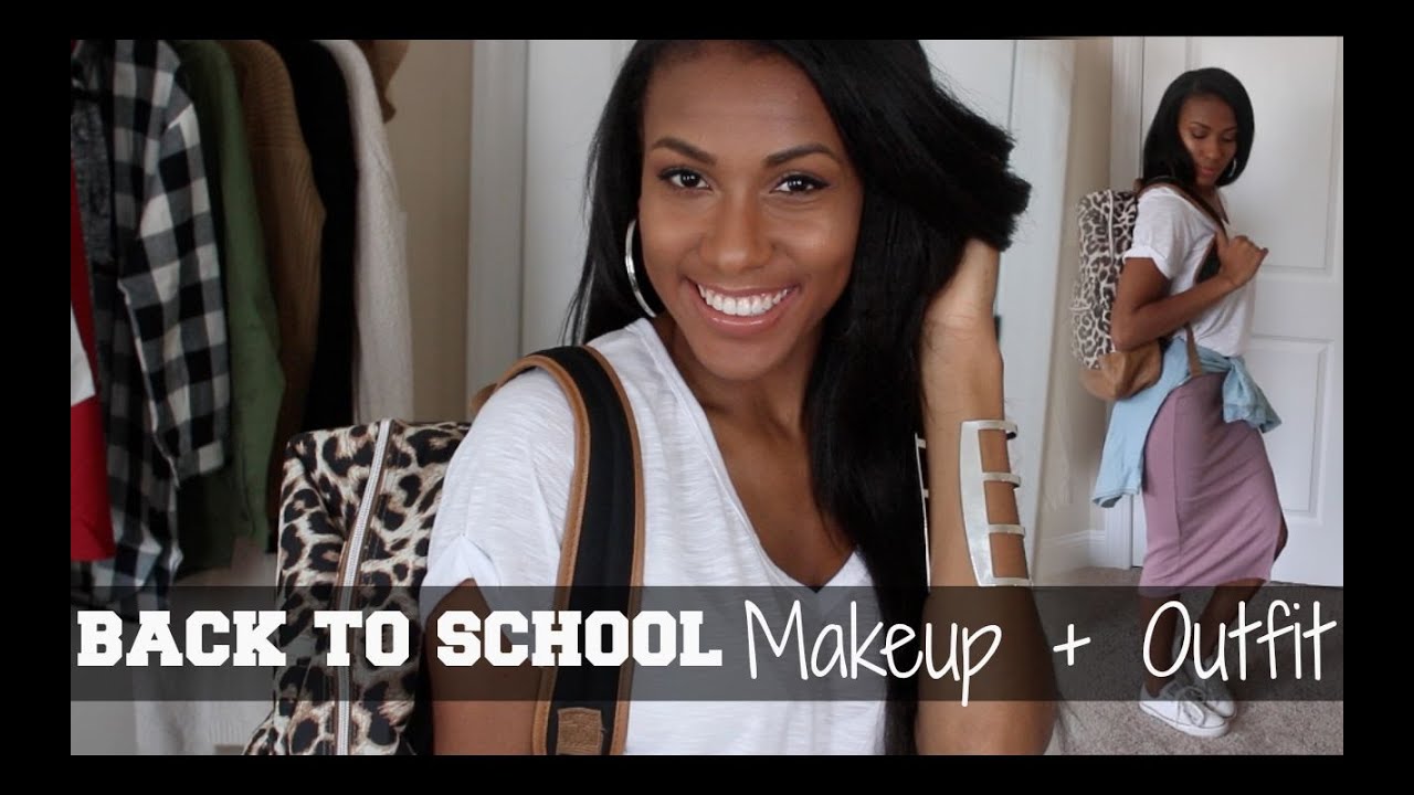 Back to school EVERYDAY MAKEUP + OUTFIT