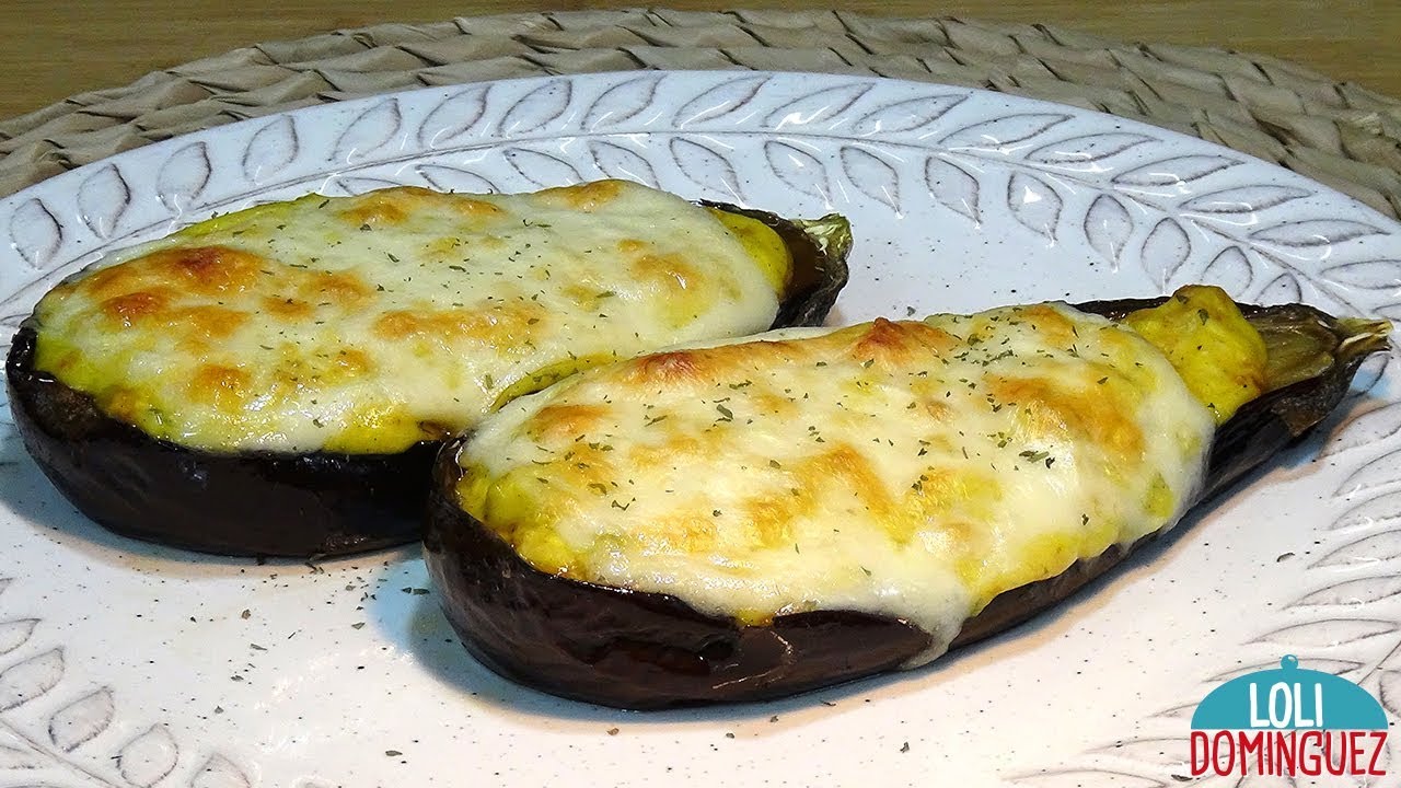BERENJENAS CON BECHAMEL GRATINADAS AL HORNO - Recetas paso a paso, tutorial. Loli Domínguez