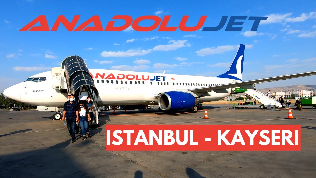 BOEING 737-800 ANADOLUJET | Flight Istanbul to Kayseri