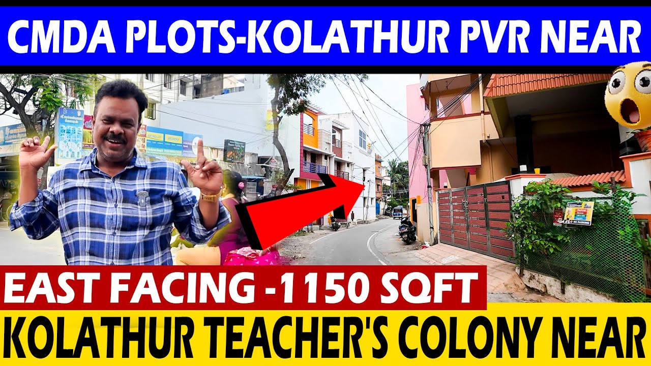 East Facing Plots in Kolathur Near Praja Hospital 🔥 CMDA Plots in Vinayakapuram