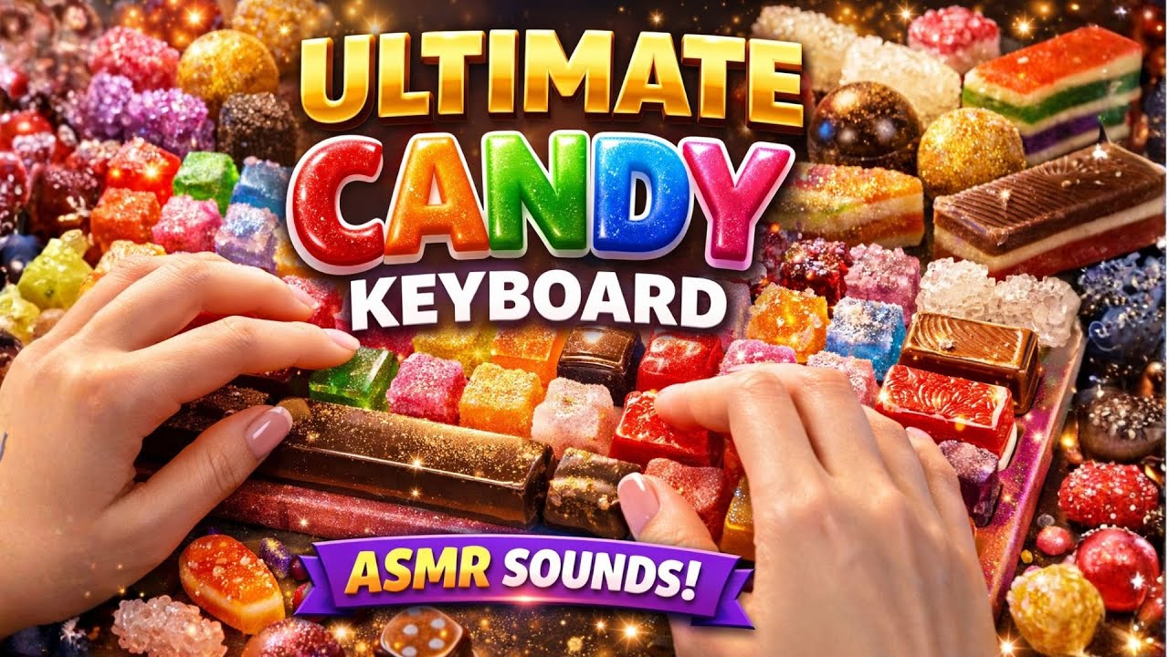 🍬 Ultimate Candy Keyboard ASMR 🍭 No Talking | Sleep, Study & Deep Relaxation
