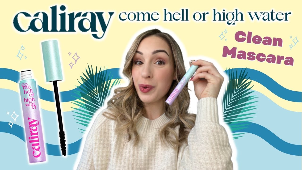 CALIRAY MASCARA REVIEW | clean beauty mascara?? | vs Rare Beauty Perfect Stokes, Hourglass &Glossier