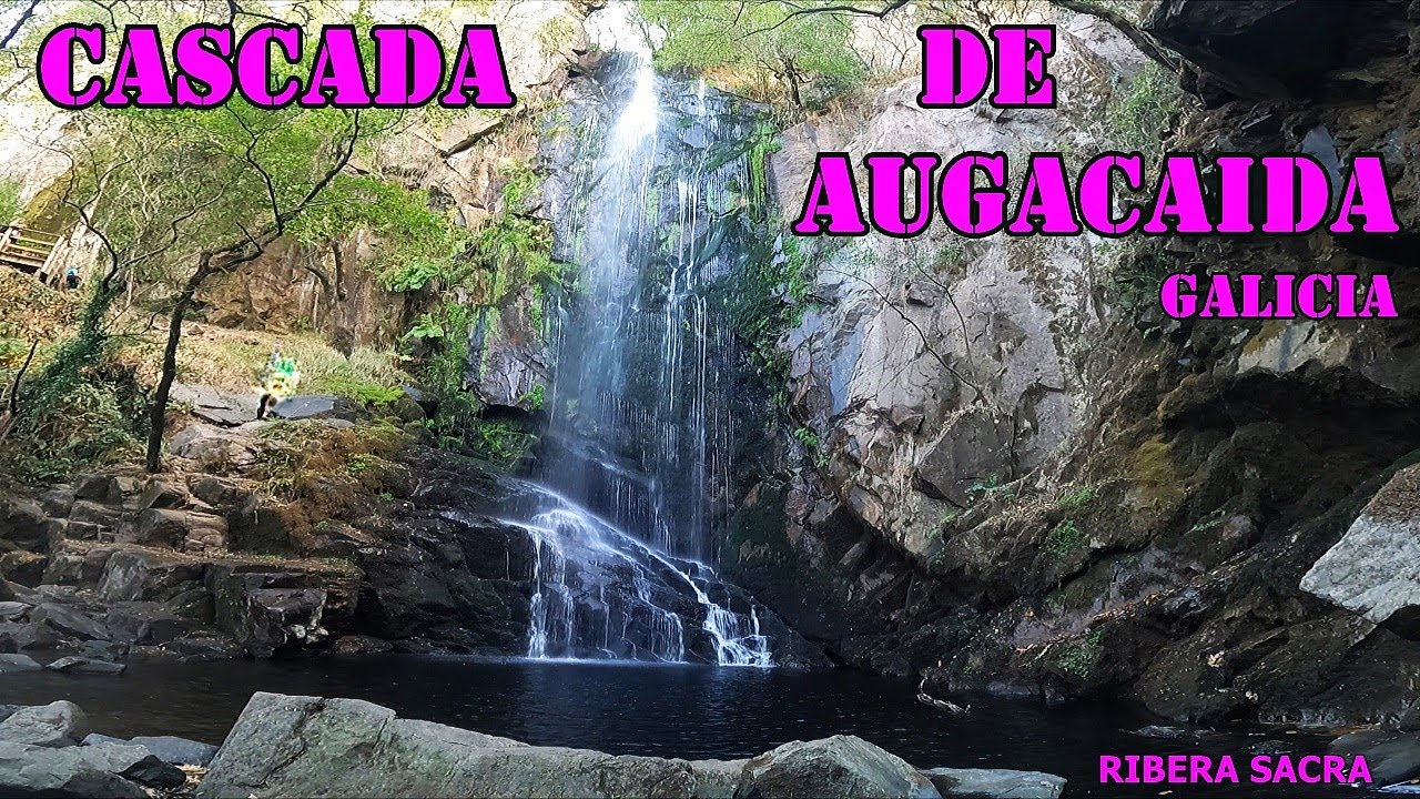 CASCADA DE AUGACAIDA Y CASTRO DE MARCE/ RIBERA SACRA/ LUGO/ RIO MIÑO/ 4K