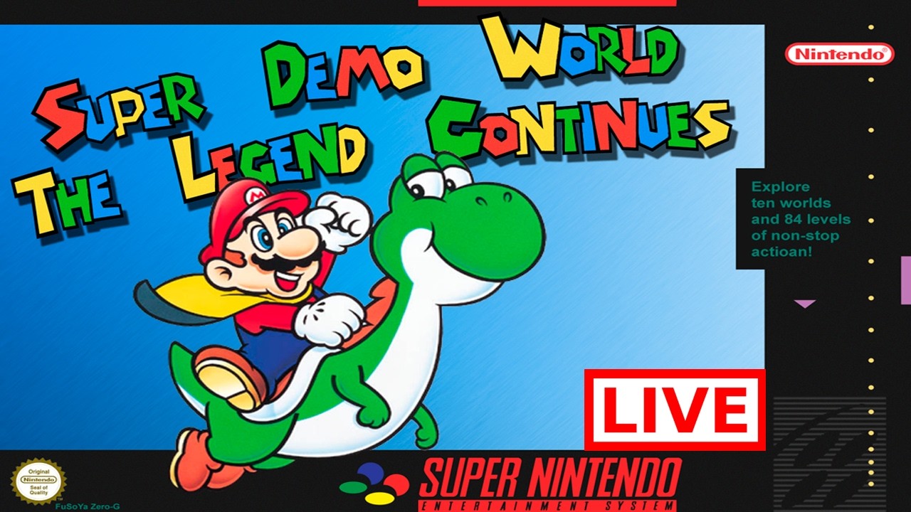 🔴Super Mario World: The Legend Continues 100%  [ AO VIVO ]