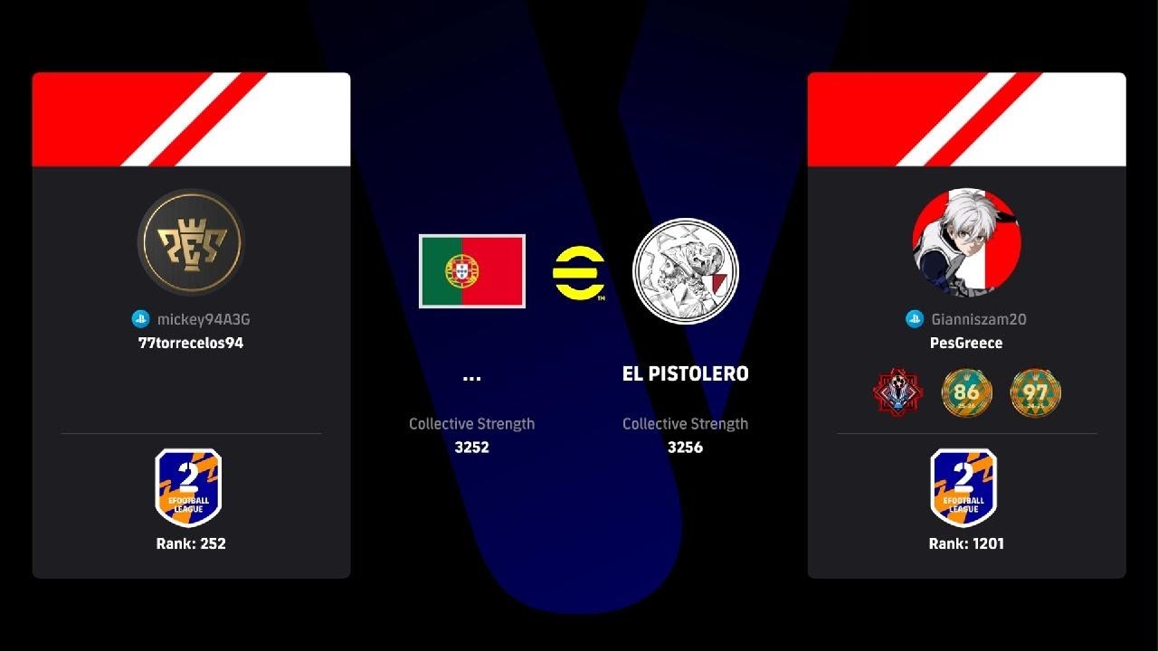 eFootball_big eFootball league match vs top player 77torrecelos94 worldwide 11 ranked