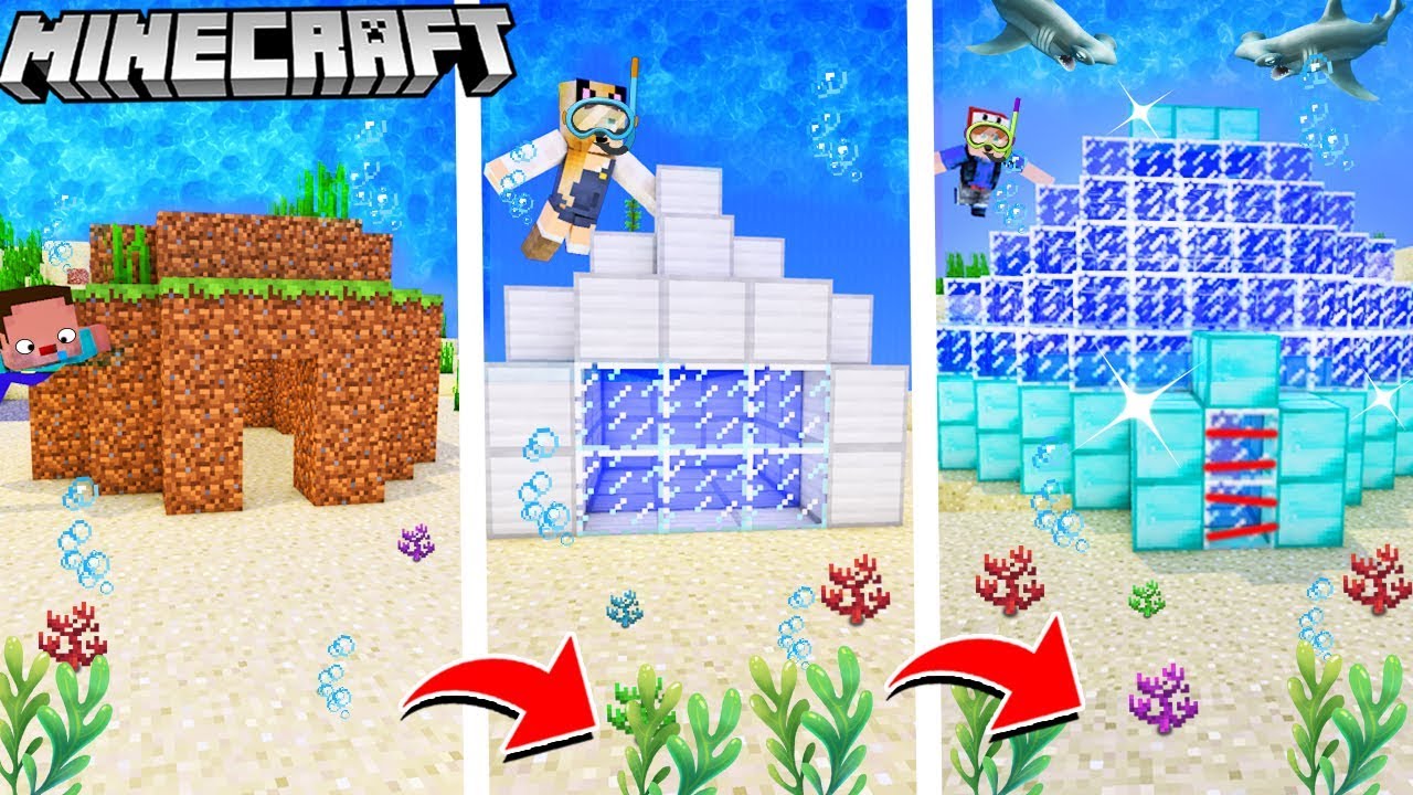 MINECRAFT - PODWODNA BAZA OD NOOB DO PRO! | Vito vs Bella vs Noob