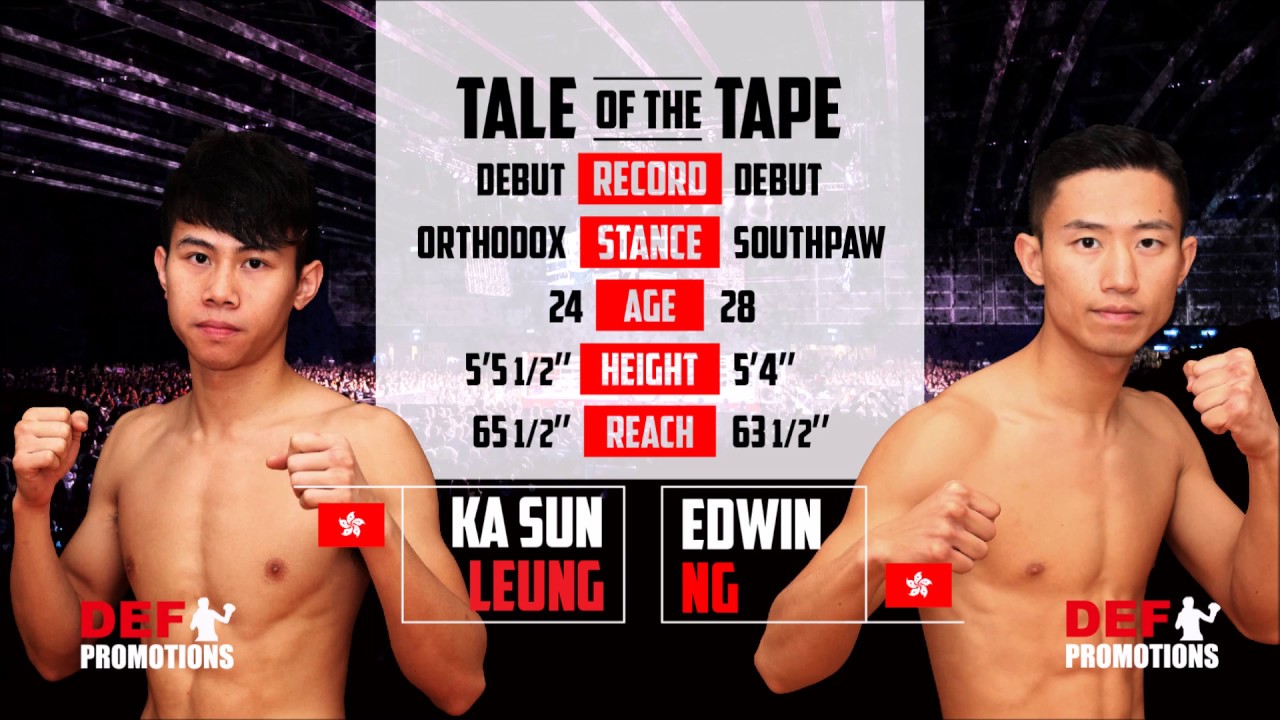 Clash of Champions 2 Bout 1 - Edwin Ng吳家豪 vs Ka Sun Leung 梁家燊 -Super Bantamweight 超雛量級