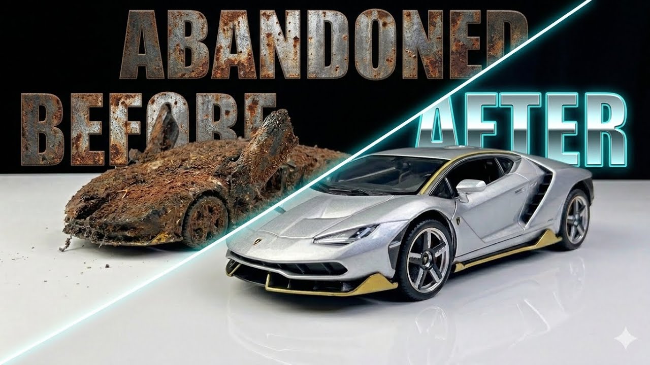 Lamborghini Restoration From Scrap to Supercar – Deep Cleaning & Restoration of a Lamborghini ASMR