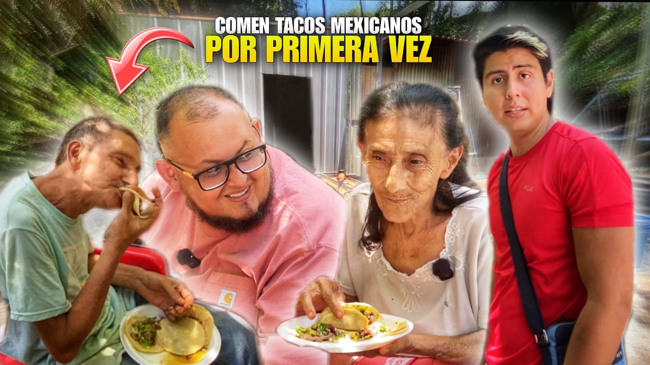 ABUELA ELBA COME TACOS MEXICANOS POR PRIMERA VEZ 