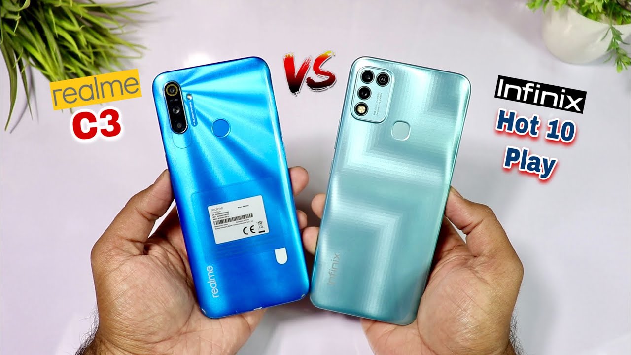 Infinix Hot 10 Play VS Realme C3 Full Comparison⚡️ Speed Test & Camera Test [Hindi/Urdu]
