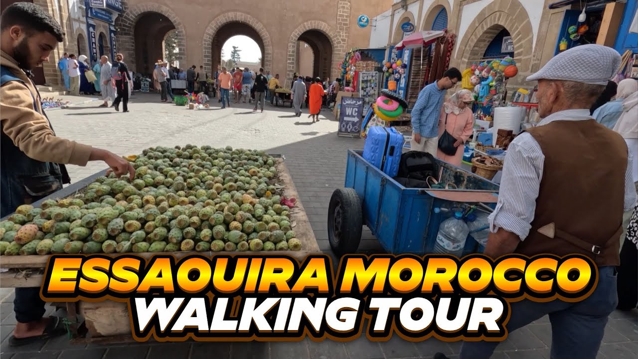 Essaouira Morocco Walking Tour | Morocco 4K