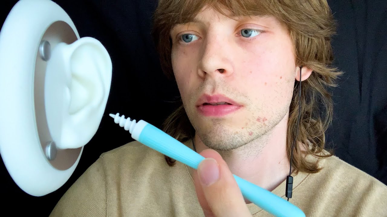 Hair raising tingly ear cleaning ASMR