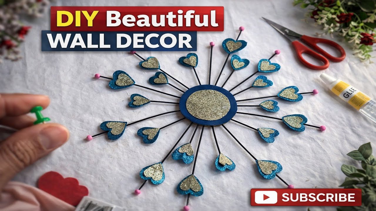 Wall hanging for home decor || easy tutorial for decoration purpose ♥️