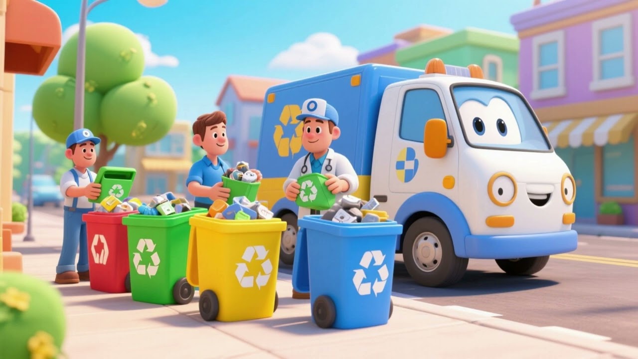 🚚♻️ Doctor Truck y el Equipo de Reciclaje | Canción Infantil 🎵