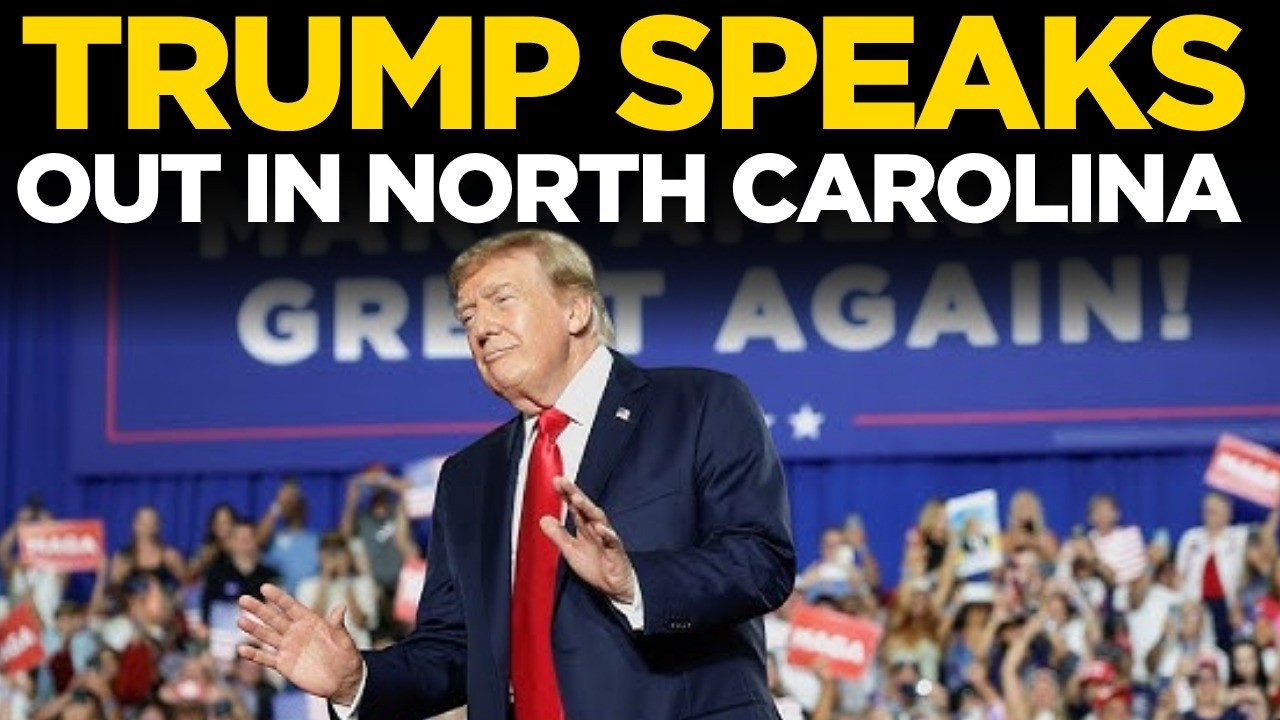TRUMP SPEECH LIVE: Donald Trump Delivers Remarks in North Carolina | US News LIVE
