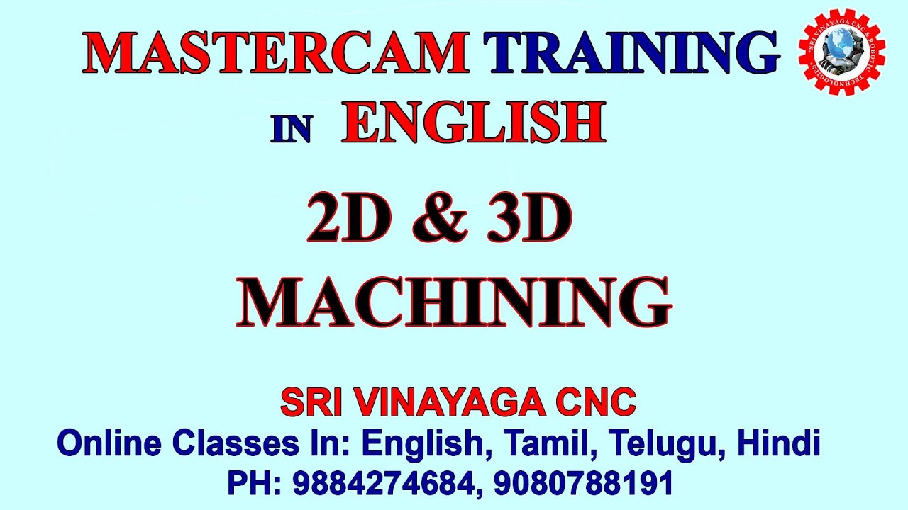 MASTERCAM TRAINING IN ENGLISH – MASTERCAM TRAINING