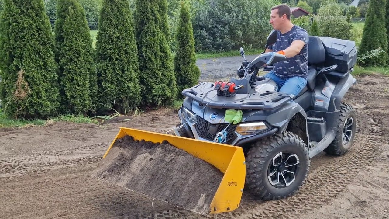 Cfmoto 625 - kolejna wywrotka ziemi do rozrzucenia. SIŁA i frajda 😁😆😁
