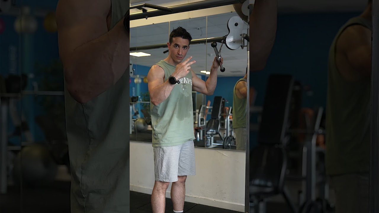 Triceps pushdown tutorial !! ✅