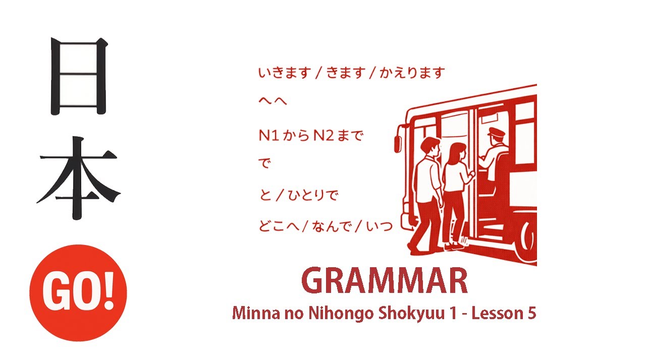[Grammar] Minna no Nihongo N5 – Lesson 5