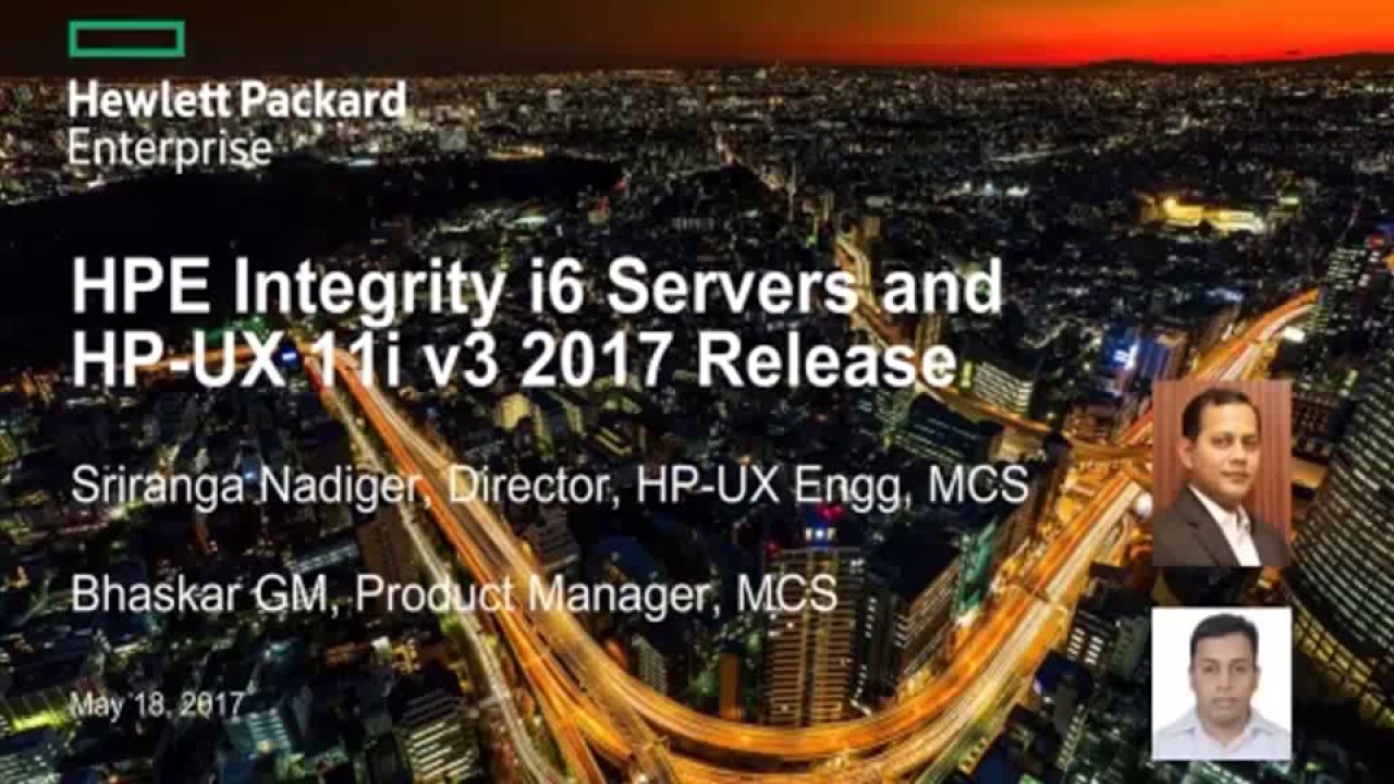 HP-UX Webinar: Integrity i6 and HP-UX Customer Webinar